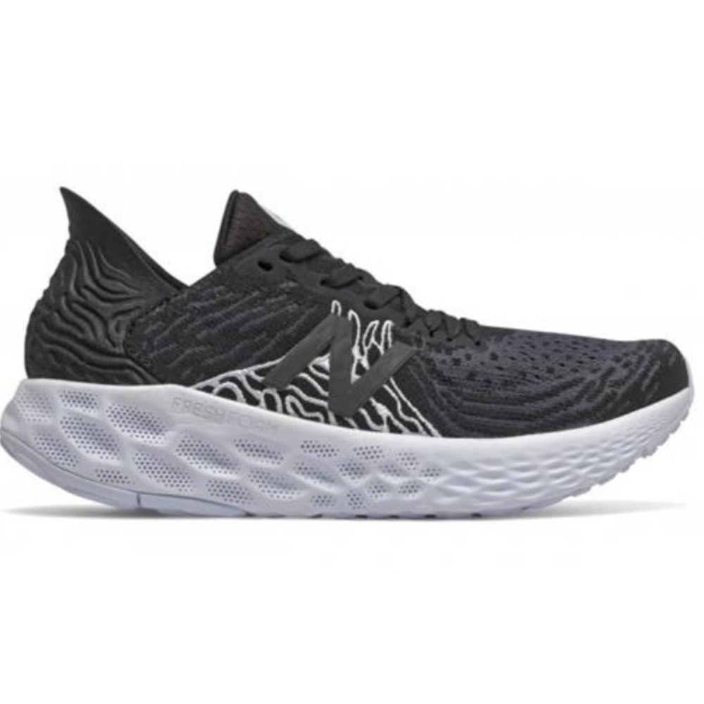 New‎ Balance® (Women's 5 B) 1080v10™ Running Shoes in Black/White